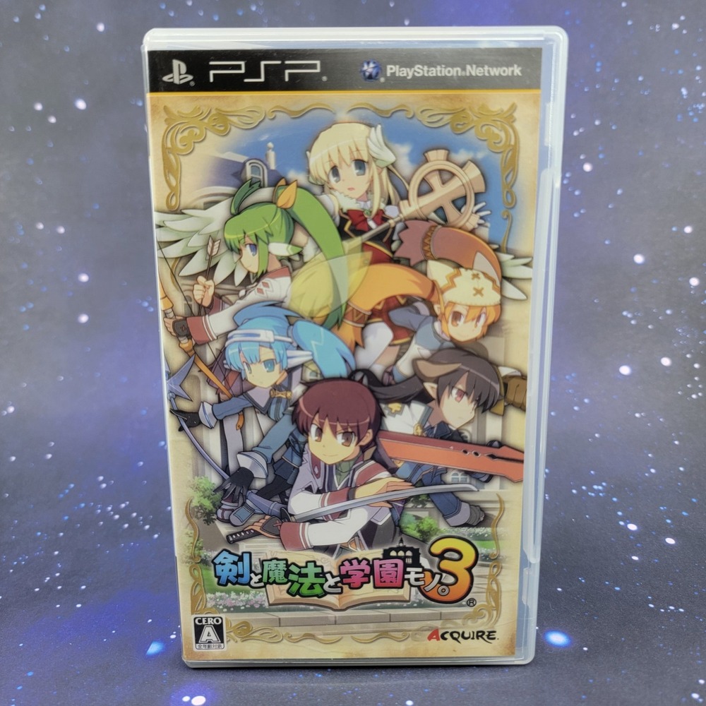 Ken to Mahou to Gakuen Mono 3 (Sony PSP) Japanese Video Game 0926